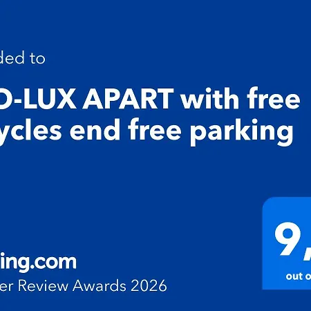 Apartman Eco-lux With Free Bicycles End Free Parking *